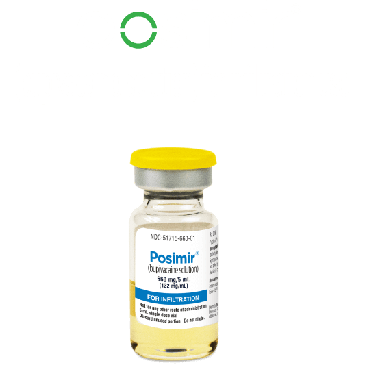 POSIMIR® (bupivacaine solution) provides up to 72 hours of non-opioid pain relief following arthroscopic subacromial decompression